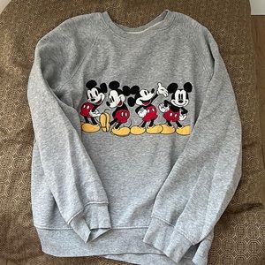 Vintage Gray Mickey Mouse Disneyland Sweater Size Small ❤️